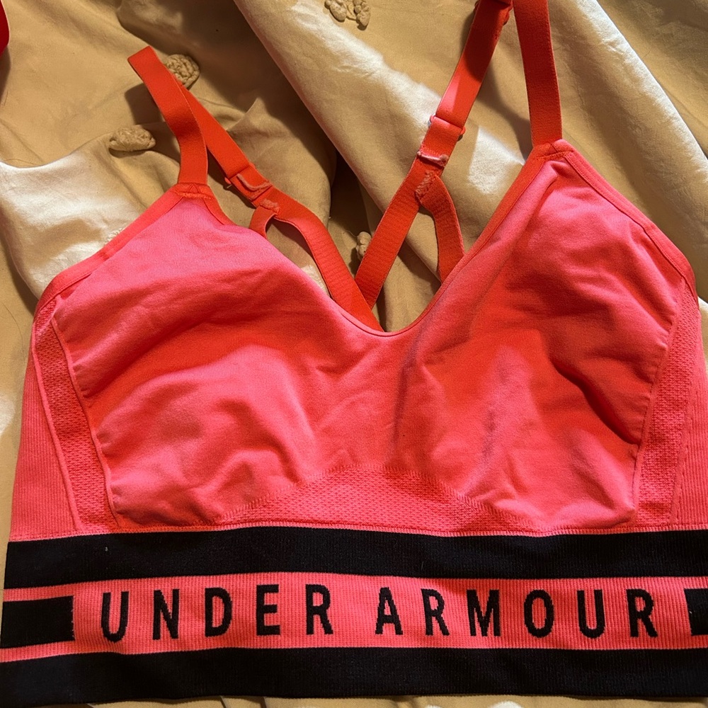 Under Armour Coral Sports Bra
